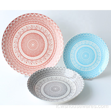 Stoviglie in ceramica Set di piastra di stampa pad di buona qualità